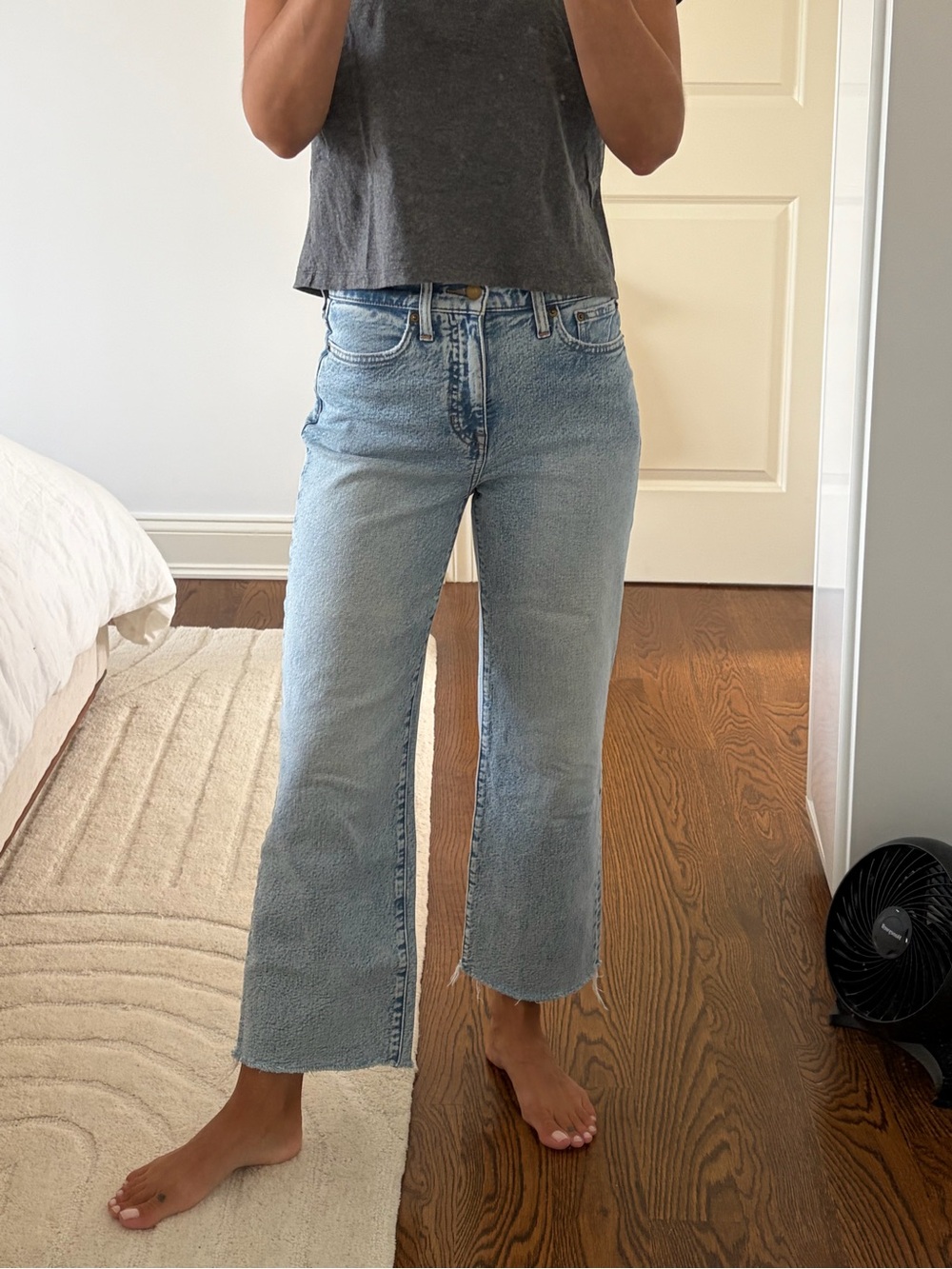J Crew Slim Wide Crop Jeans - Size 24